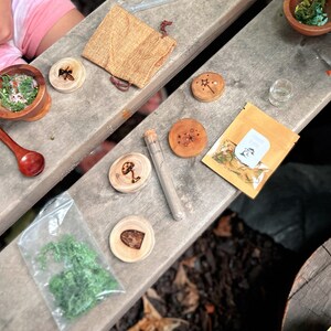 Enchanted Forest Potion Kit for Kids | Sensory Play Kit | Nature Craft Activity | Waldorf Inspired Fairy Potion Set | Outdoor Montessori Toy image 6