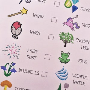 Scavenger Hunt DIGITAL | Fairy Printable | DIGITAL DOWNLOAD ...