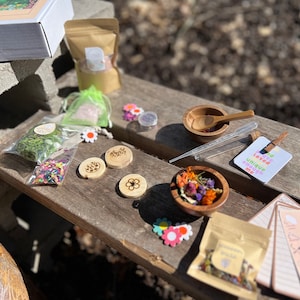 Kit de pociones del bosque florido: Magia sensorial para niños imagen 2