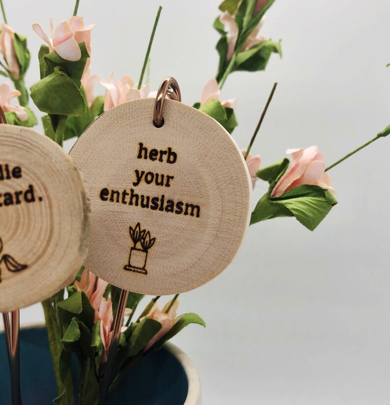 Plant Pun Markers Funny Plant Pun Plant Puns Plant Etsy