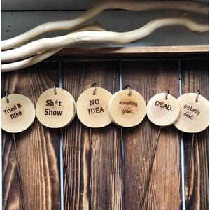 Plant Puns | Wooden Plant Puns | Herb Plant Puns | Garden Markers | Funny Plant Puns | Plant Pun Markers | Wooden Garden Markers
