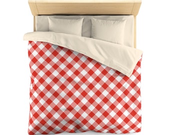 Gingham Duvet Cover Etsy