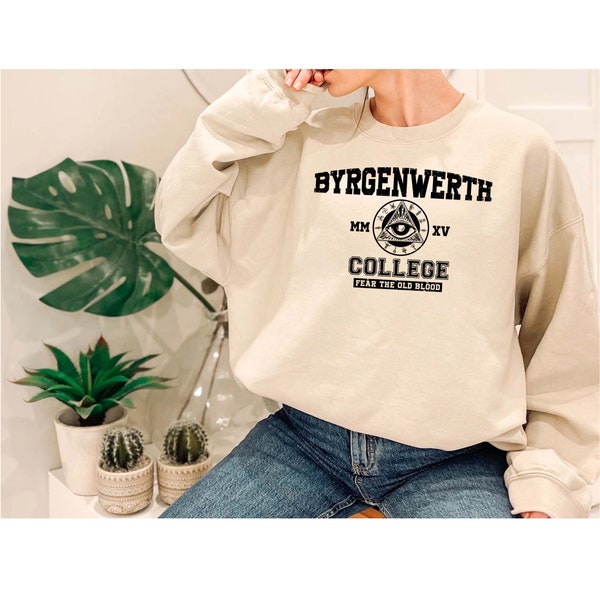 Byrgenwerth College Unisex Sweatshirt, Byrgenwerth College Bloodborne Sweatshirt., Bloodborne shirt.