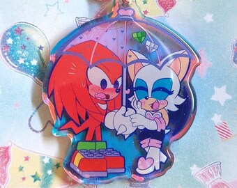 Knuckles & Rouge Iridescent Charm