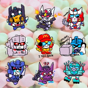 Transformers Scribbly Stickers