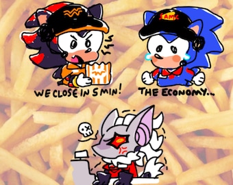 Sonic Scribbly Stickers