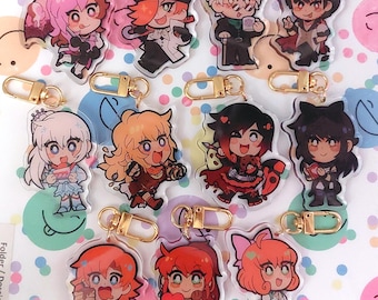 RWBY Acrylic Charms RESTOCKED