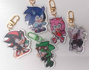 Sonic Acrylic Charms