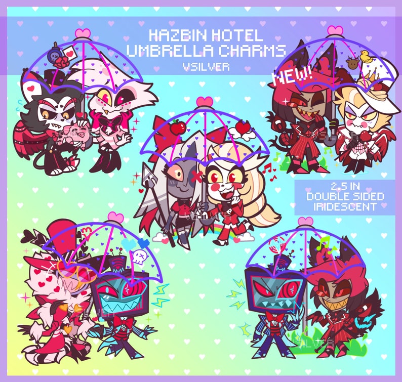 Hazbin Hotel Umbrella Charms image 1