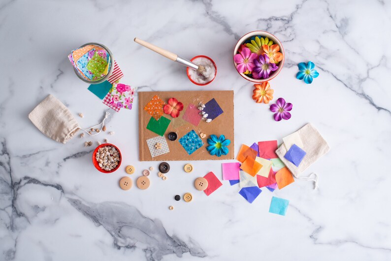 Hatch Modern Collage Box Collage Art Kit for Children Etsy