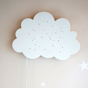 Children's lamp wall lamp wall light cloud lamp wooden lamp baby lamp children's room night light night light image 3