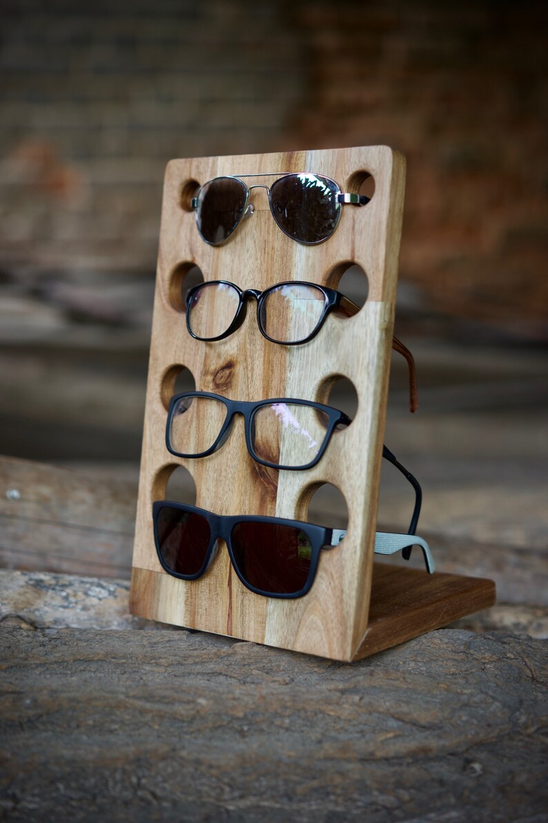 Eyeglass stand Eyeglass holder made of wood acacia Etsy