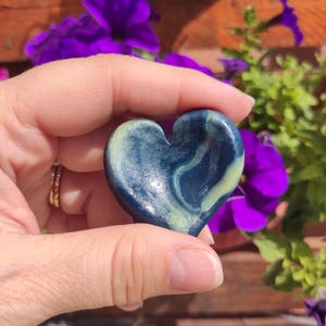 Anxiety stone, Small handmade gift for friend, Birthday gift, Worry stone clay