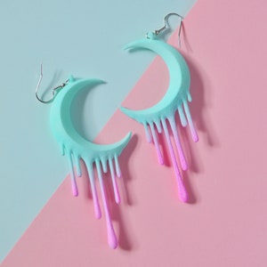 Melting Moon — Mint and Pink