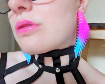Pendientes llamativos de colores — Neon Bi — Parabora