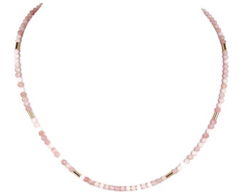Andenopal rosa Kette Halskette
