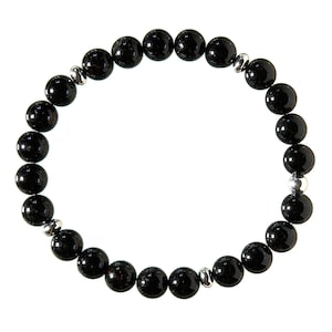Black Tourmaline / Schorl Bracelet Stretch