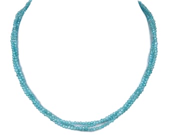 Apatite 3-row necklace necklace