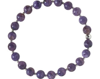 Charoite bracelet stretch