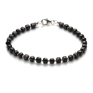 Tourmaline black / Schörl bracelet silver