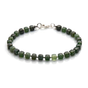 Serpentijn armband zilver