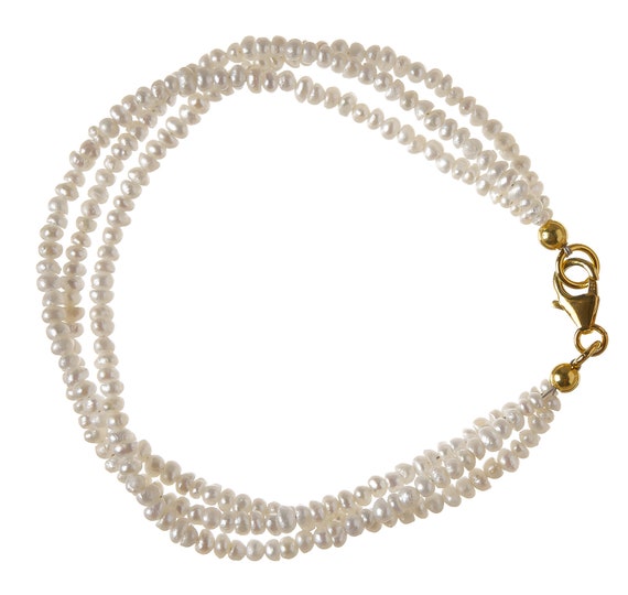 Faux Pearl Diamante Wrap Around Stretch Alloy Bracelet - 3 Row - Walmart.com