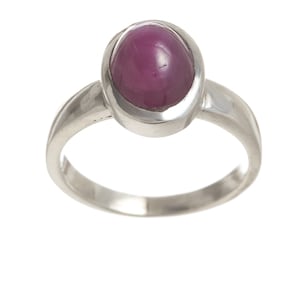 Ruby Ring 925 Silver Size 57