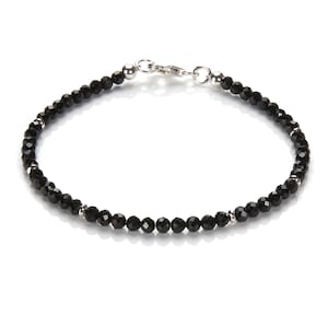 Tourmaline black / Schörl bracelet silver