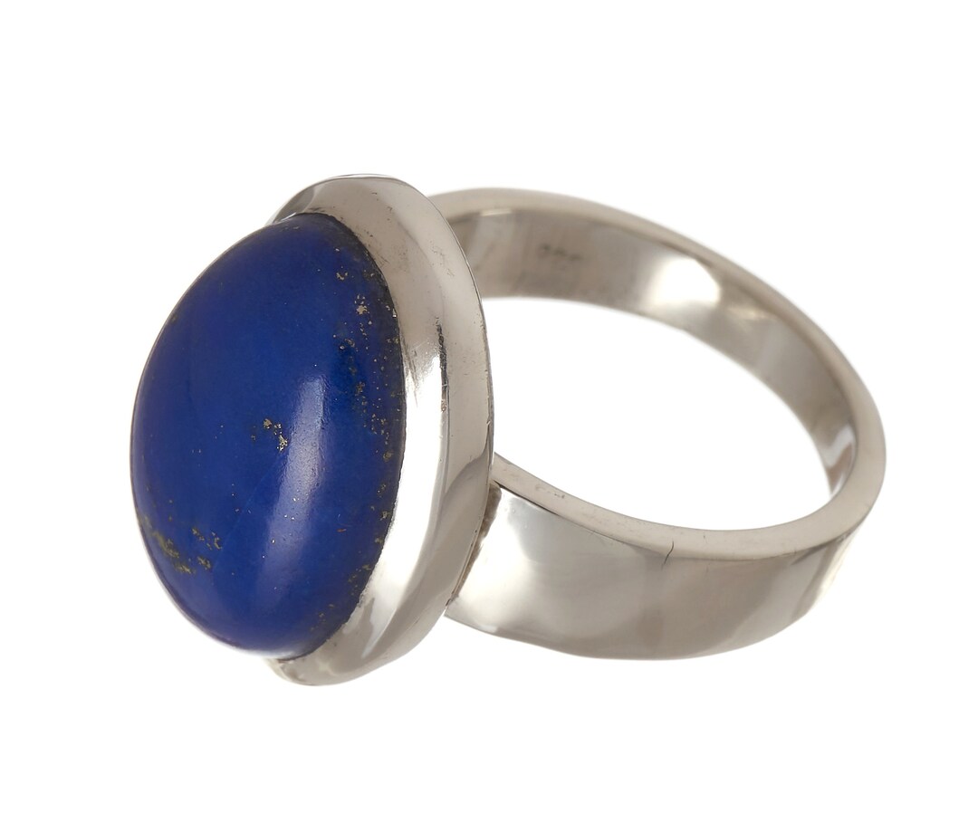 Bague Originale En Argent 925 Et Lapis-Lazuli - Modèle BA-AR-293, Taille 58, Neuf Avec Étiquettes