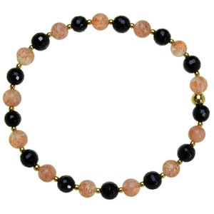 Tourmaline - Sunstone Bracelet Stretch