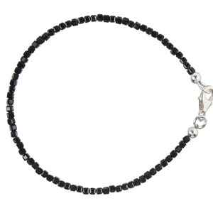 Tourmaline black / Schörl bracelet silver