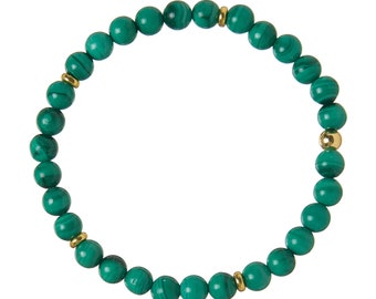 Malachite bracelet stretch