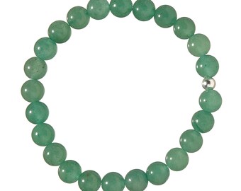 Aventurine green bracelet stretch