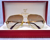 Cartier Santos vintage sunglasses fred cardin glasses C decor 59 14