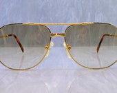 Vintage Niton Sunglasses Made in Japan 57 16 1980 39 s model 9205 eyeglasses Gold sunset lens