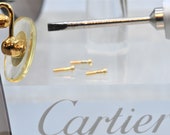 Cartier Rimless sunglasses eyeglasses nose pad screws x 4 vintage c decor horn wood bubinga Artifact