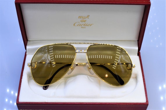 vintage cartier santos sunglasses