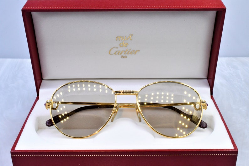 Cartier rimless vintage sunglasses fred cardin glasses sales