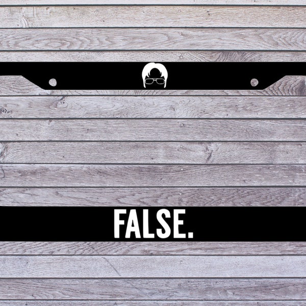 The Office False License Plate Frame