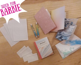 barbie mini school supplies