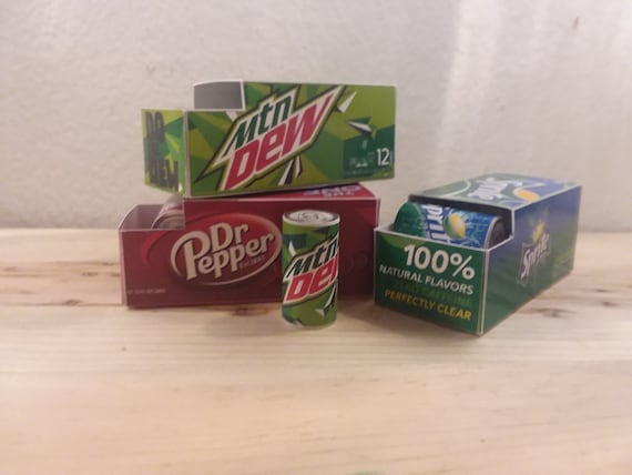 PRINTABLE Soda Boxes and Soda Cans for 1 3 Scale Dolls can Be Re scaled for Any Sized Dollhouse Etsy UK