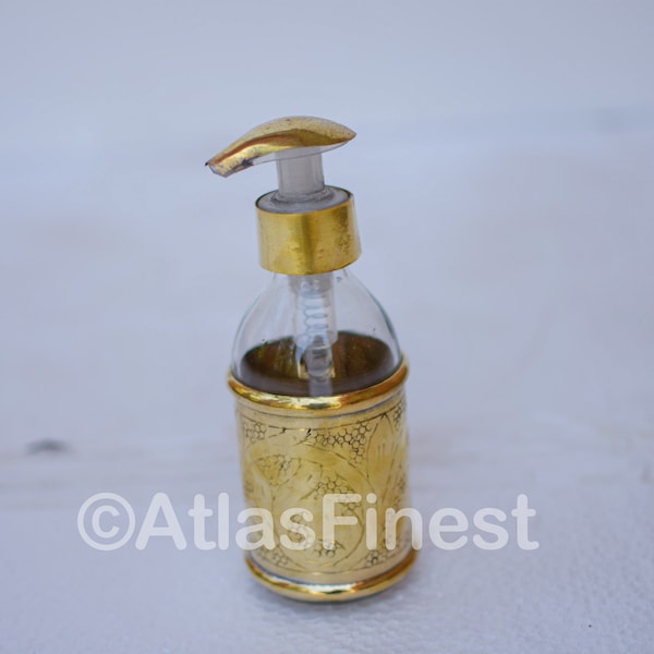 Handmade Unlacquered Brass Soap Dispenser