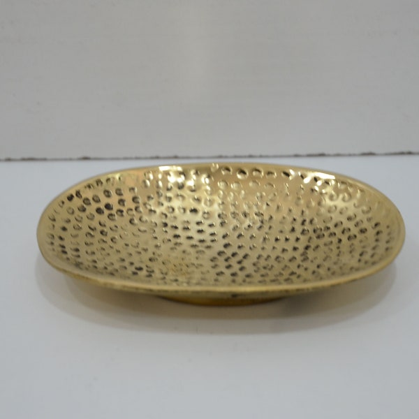 Unlacquered Brass Soap Dish, Handcrafted Soap Holder