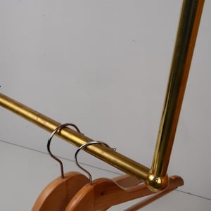 Unlacquered Brass Ceiling Clothes Rack, Laundry Room Rail - Etsy