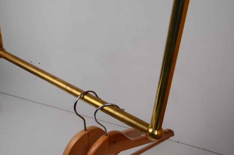 Unlacquered Brass Ceiling Clothes Rack, Laundry Room Rail - Etsy