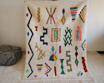 Moroccan Azilal Rug - Vintage Berber Carpet - HAA21002