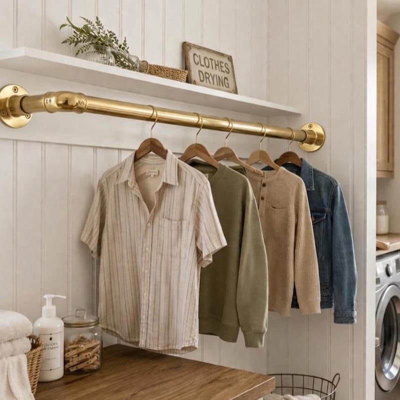 Ceiling Mounted Closet Rod - Etsy