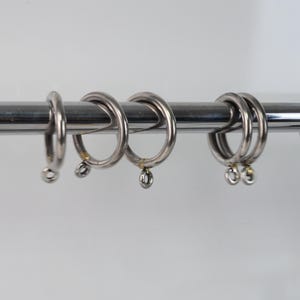 Polished Nickel Rings For Curtain Rod, Drapery Curtain Holders