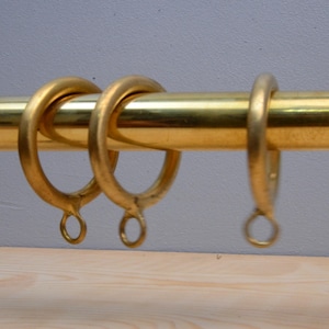Solid Brass Rings For Curtain Rod, Drapery Curtain Holders