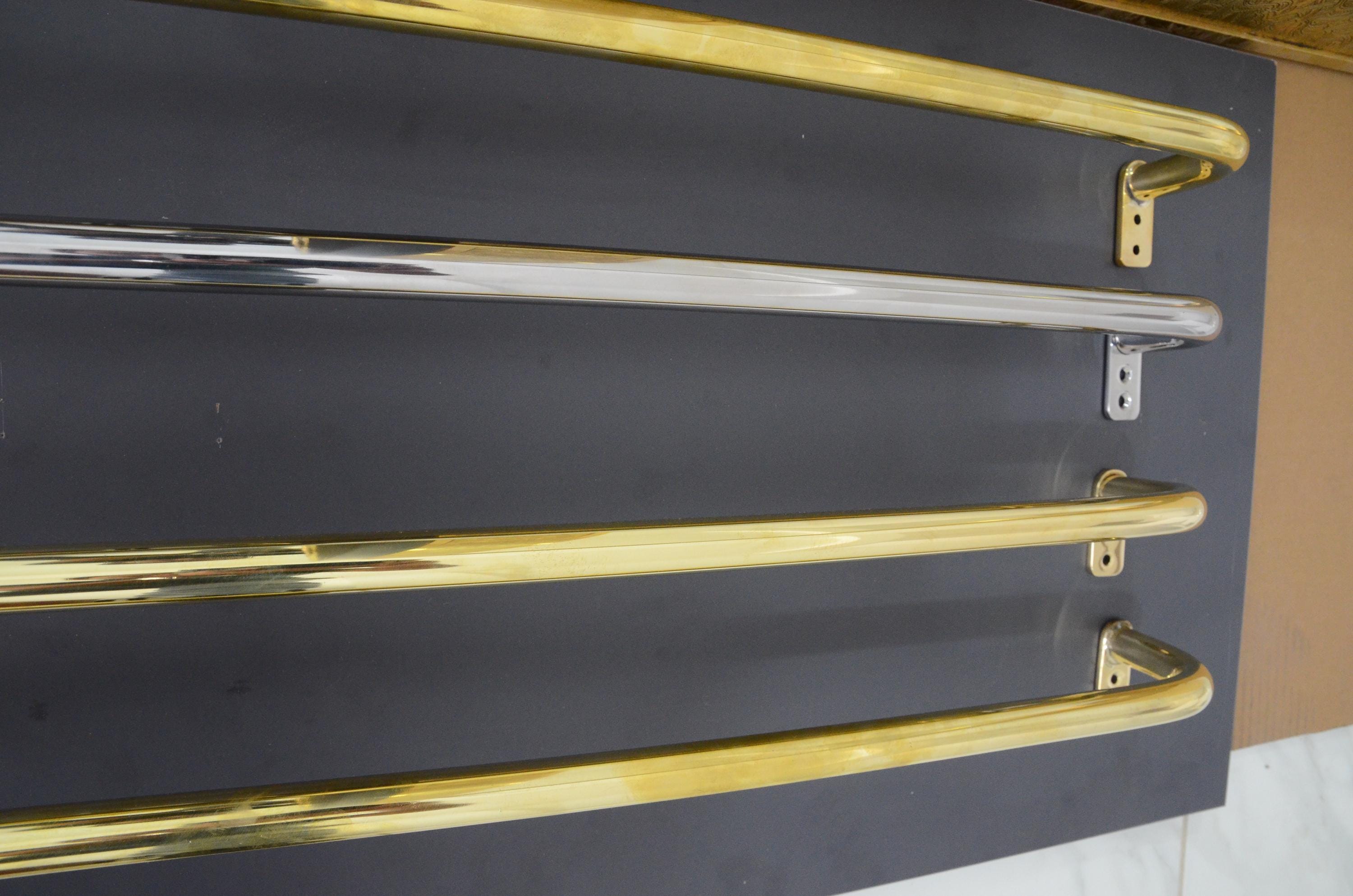 Brass Drapery Rod, Solid Brass Return Rod for Curtains, Nickel Curtain ...